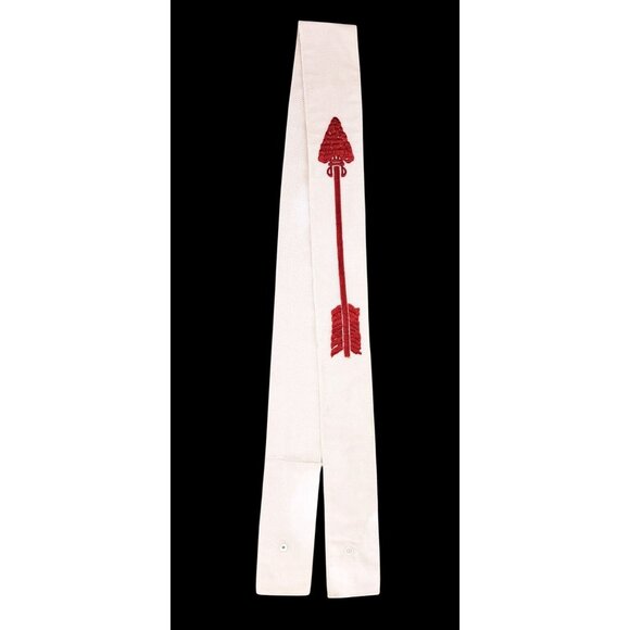 Vintage Boy Scout Order Of The Arrow Ordeal Sash Red White Honor Scouting Award - Picture 1 of 4
